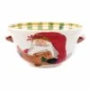 Brand new 🧨 VIETRI Old St. Nick Medium Handled Bowl w/ Santa Reading ⌛