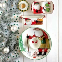 Flash Sale ❤️ VIETRI Old St. Nick Chip and Dip ❤️ -Tabletop Elegant shop OSN 78075 4