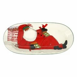 Wholesale 😉 VIETRI Old St. Nick Multicultural Small Oval Platter ⌛