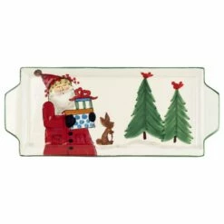 Cheapest 🔥 VIETRI Old St. Nick Handled Rectangular Platter ❤️