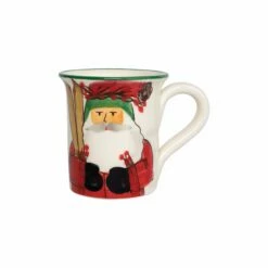 Best deal 💯 VIETRI Old St. Nick Mug - Skiing 🧨