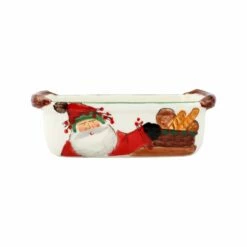 Hot Sale 😍 VIETRI Old St. Nick Loaf Pan 👏