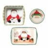 New 👍 VIETRI Old St. Nick 3-Piece Bakeware Essentials Set 🌟