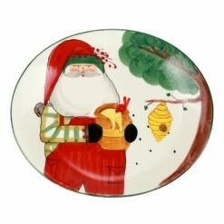 Promo 🎁 VIETRI Old St. Nick Beekeeper Oval Platter ✨
