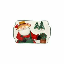 Discount 👍 VIETRI Old St. Nick 2022 Limited Edition Rectangular Plate 🔔