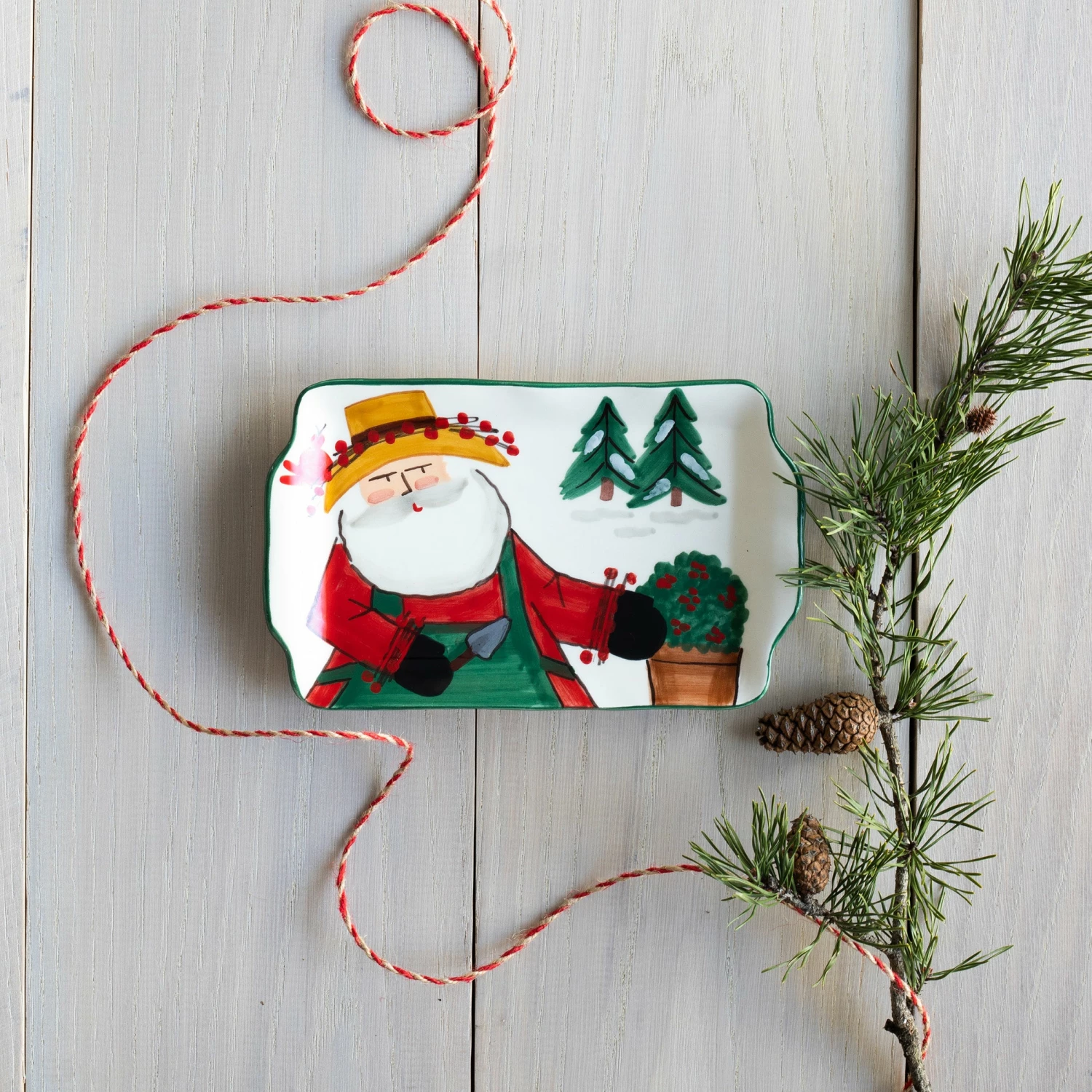 Discount π VIETRI Old St. Nick 2022 Limited Edition Rectangular Plate π 2 Discount π VIETRI Old St. Nick 2022 Limited Edition Rectangular Plate π - Image 2