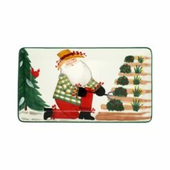 Cheap ๐งจ VIETRI Old St. Nick 2022 Limited Edition Rectangular Platter ๐ฅ