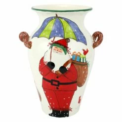 Best Pirce 💯 VIETRI Old St. Nick Umbrella Stand ✔️
