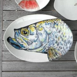 Deals 🎁 VIETRI Pesca Tarpoon Shallow Oval Bowl ✔️ -Tabletop Elegant shop PCE 9722 2100 web4