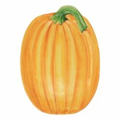 Coupon 🛒 VIETRI Pumpkins Figural Pumpkin Small Oval Platter ✔️