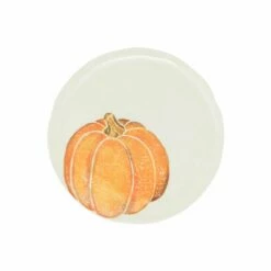 Hot Sale 😉 VIETRI Pumpkins Salad Plate - Orange Small Pumpkin 🎁