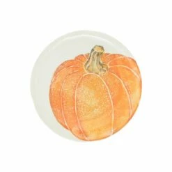 New 🔔 VIETRI Pumpkins Salad Plate - Orange Medium Pumpkin ❤️
