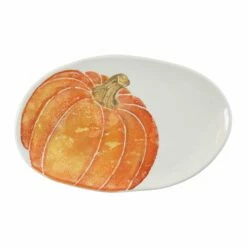 Best Sale 🌟 VIETRI Pumpkins Small Oval Platter w/ Pumpkin 🛒