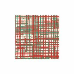 Best deal 🎁 VIETRI Papersoft Napkins Plaid Green & Red Dinner Napkins ✔️