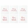 Discount 👏 VIETRI Papersoft Napkins Merry 🎅 Christmas/Buon Natale Cocktail Napkins (Pack of 20) - Set of 6 ✔️