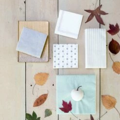 Wholesale 🤩 VIETRI Papersoft Napkins Seersucker Stripe Cocktail Napkins ⌛ -Tabletop Elegant shop PPS B6051S LSALT 2