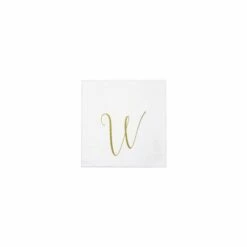 Cheapest 💯 VIETRI Papersoft Napkins Monogram Cocktail Napkins - W (Pack of 20) 🤩