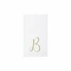 Outlet 😍 VIETRI Papersoft Napkins Monogram Guest Towels - B (Pack of 20) ❤️