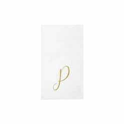 Discount ⭐ VIETRI Papersoft Napkins Monogram Guest Towels - P (Pack of 20) 🌟