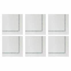 Deals 🥰 VIETRI Papersoft Napkins Fringe Gray Cocktail Napkins (Pack of 20) - Set of 6 🌟