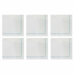 Best deal ⌛ VIETRI Papersoft Napkins Fringe Light Blue Cocktail Napkins (Pack of 20) - Set of 6 🔥