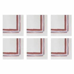 Brand new 🥰 VIETRI Papersoft Napkins Campagna Red Cocktail Napkins (Pack of 20) - Set of 6 💯