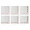 Promo 🔥 VIETRI Papersoft Napkins Fringe Red Cocktail Napkins (Pack of 20) - Set of 6 🌟