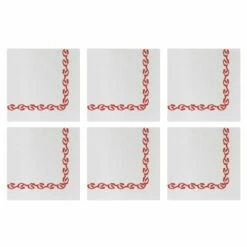 Cheapest 👏 VIETRI Papersoft Napkins Florentine Red Cocktail Napkins (Pack of 20) - Set of 6 👏