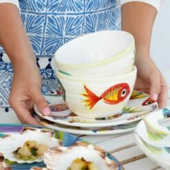 Deals 👍 VIETRI Pesci Colorati Cereal Bowl 🔥 -Tabletop Elegant shop PSE 7805 2100 web3