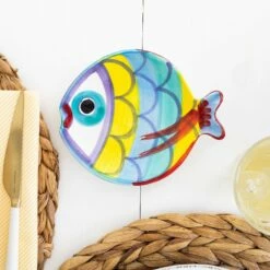 Best deal ⭐ VIETRI Pesci Colorati Figural Fish Canape Plate 🛒 -Tabletop Elegant shop PSE 7870 2