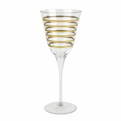 Best Sale 🌟 VIETRI Raffaello Swirl Wine Glass ❤️