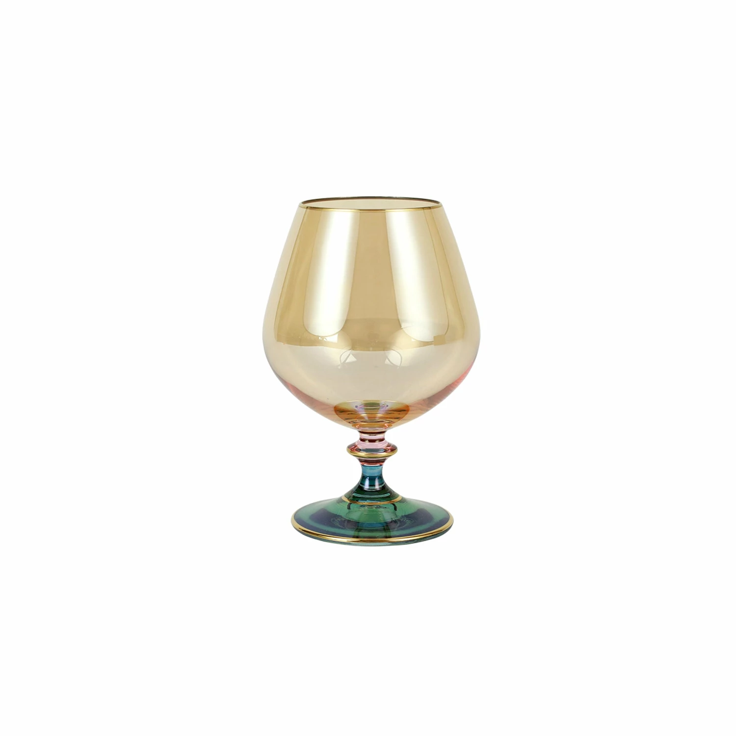 Wholesale ๐งจ VIETRI Regalia Deco Green Brandy Snifter ๐ 1 Wholesale ๐งจ VIETRI Regalia Deco Green Brandy Snifter ๐