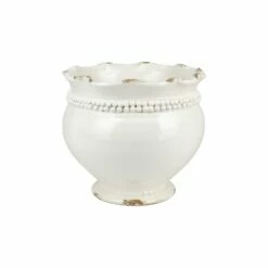 Buy 🔔 VIETRI Rustic Garden Linen Dotted Round Planter 🤩