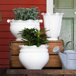 Best reviews of 💯 VIETRI Rustic Garden Linen Round Planter with Vine 🛒 -Tabletop Elegant shop RGA 7789L 2100 web3