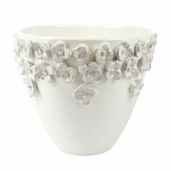 New 👏 VIETRI Rustic Garden Medium Cachepot 🎉