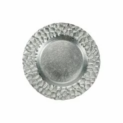 Buy 😉 VIETRI Rufolo Glass Platinum Honeycomb Salad Plate 🎉