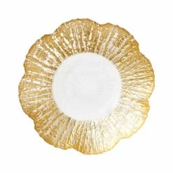 Top 10 ✨ VIETRI Rufolo Glass Gold Small Shallow Bowl ⭐