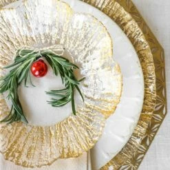 Top 10 ✨ VIETRI Rufolo Glass Gold Small Shallow Bowl ⭐ -Tabletop Elegant shop RUF 5204 LSALT 3