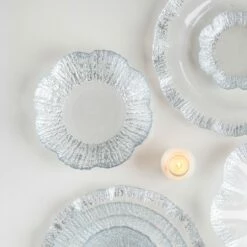 Flash Sale 🎉 VIETRI Rufolo Glass Platinum Small Shallow Bowl 🛒 -Tabletop Elegant shop RUF 5204P 4