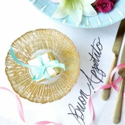 Best reviews of 🎉 VIETRI Rufolo Glass Gold Small Deep Bowl ✔️ -Tabletop Elegant shop RUF 5205 LSALT 6