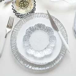 Discount 🎉 VIETRI Rufolo Glass Platinum Service Plate/Charger ✨ 6 Discount 🎉 VIETRI Rufolo Glass Platinum Service Plate/Charger ✨ -Tabletop Elegant shop RUF 5221P 3