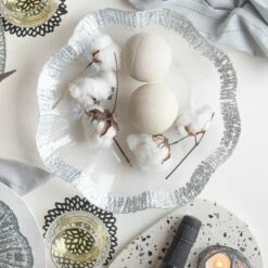 Best Sale 🌟 VIETRI Rufolo Glass Platinum Platter 😀 -Tabletop Elegant shop RUF 5223P 5