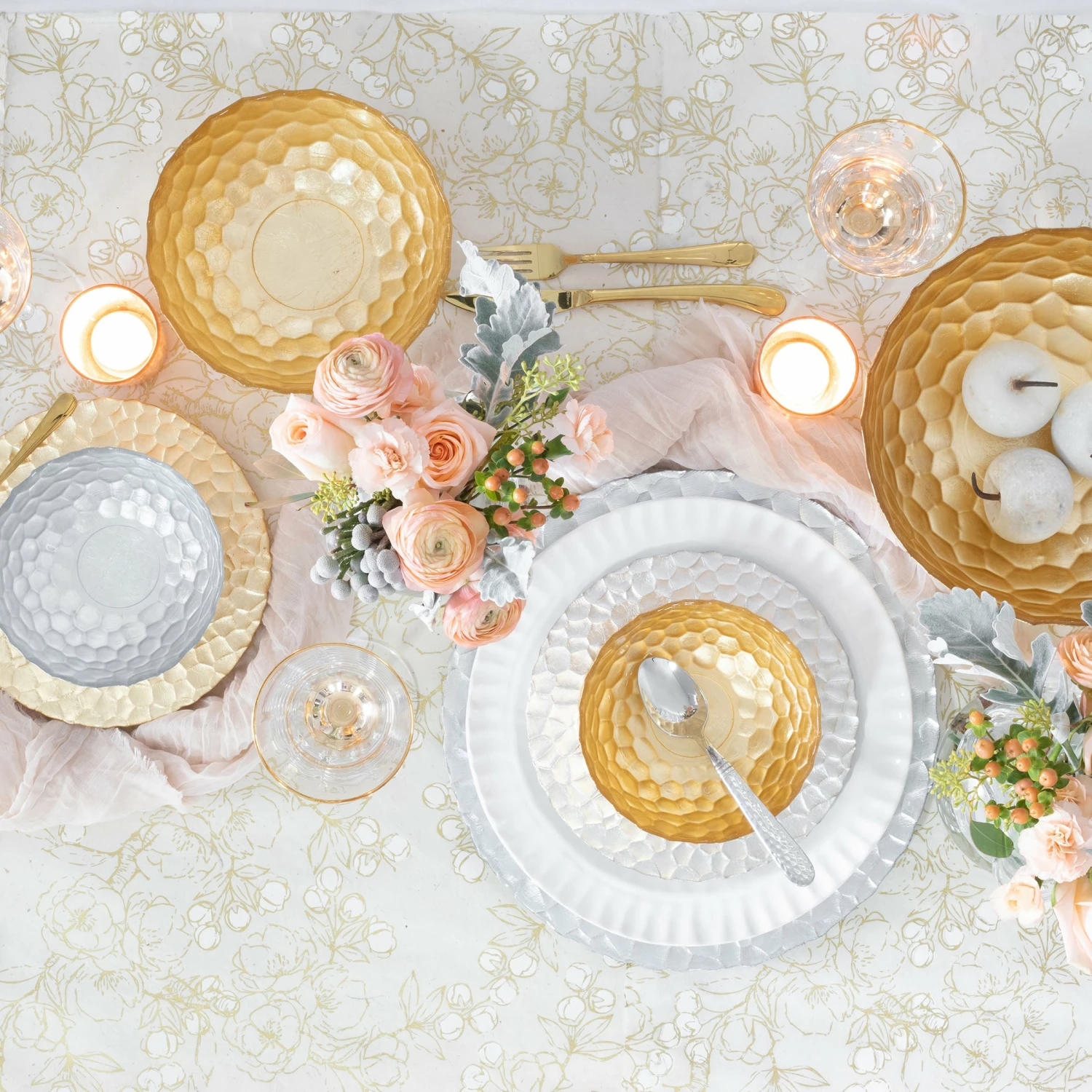 Budget ๐ VIETRI Rufolo Glass Gold Honeycomb Medium Bowl ๐ 3 Budget ๐ VIETRI Rufolo Glass Gold Honeycomb Medium Bowl ๐ - Image 3