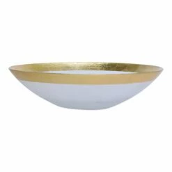 Flash Sale 🎉 VIETRI Rufolo Glass Gold Organic Large Bowl 💯
