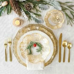 Best deal 😀 VIETRI Rufolo Glass Gold Canape Plate 🤩 -Tabletop Elegant shop RUF 5270 LSALT 14