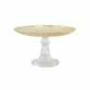 Brand new 🧨 VIETRI Rufolo Glass Gold Crocodile Small Cake Stand 🧨