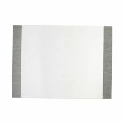 Cheapest ✔️ VIETRI Reversible Placemats White/Gray Edged Rectangular Placemat ✨