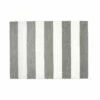 Best Pirce ⭐ VIETRI Reversible Placemats Gray/White Striped Rectangular Placemat 🥰