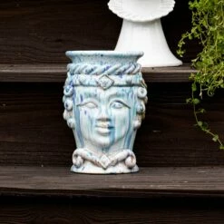 Top 10 😍 VIETRI Sicilian Heads Blue Small Queen Head ✨ -Tabletop Elegant shop SCY 9100BQ 2100 web2