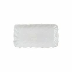 Discount 🧨 VIETRI Incanto Stone White Ruffle Rectangular Tray 👏